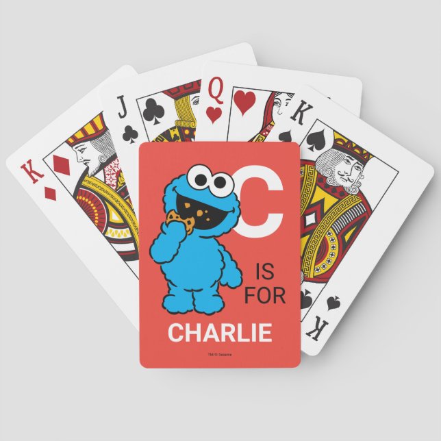 C is for Cookie Monster |  Playing Cards (Back)