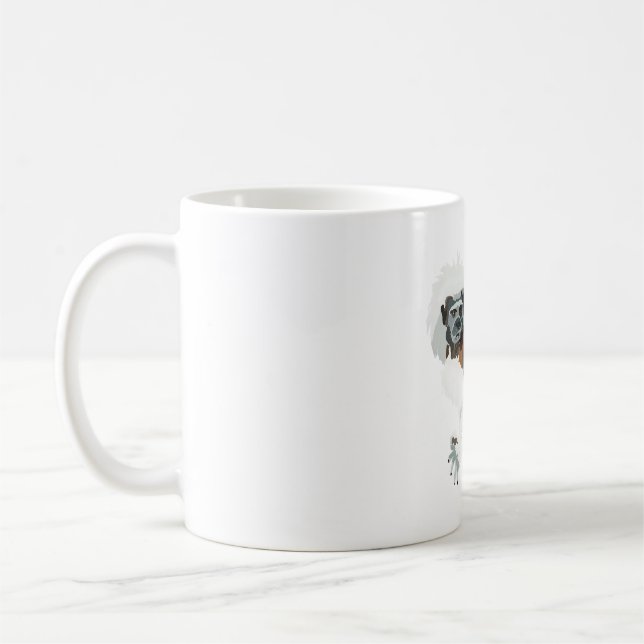 C is for Cottontop Tamarin Coffee Mug (Left)