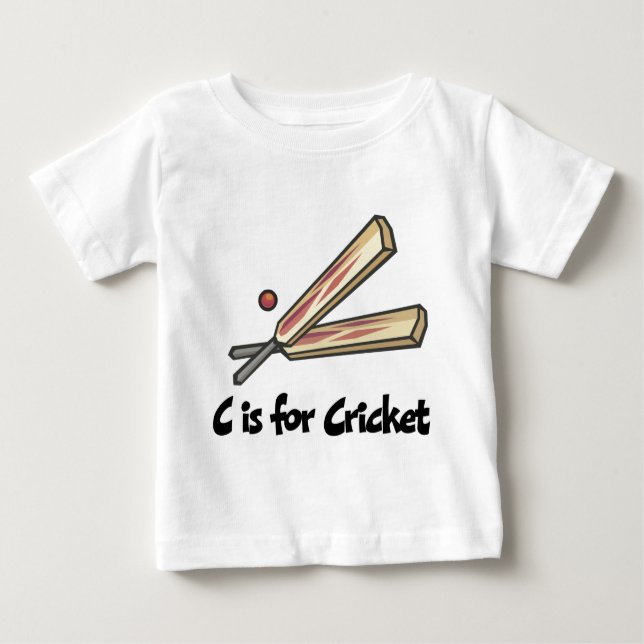 C is for Cricket Baby T-Shirt (Front)