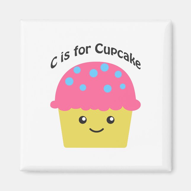 C is for Cupcake Magnet (Front)