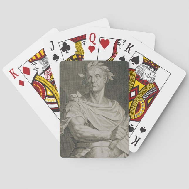 C. Julius Caesar (100-44 BC) Emperor of Rome engra Playing Cards (Back)