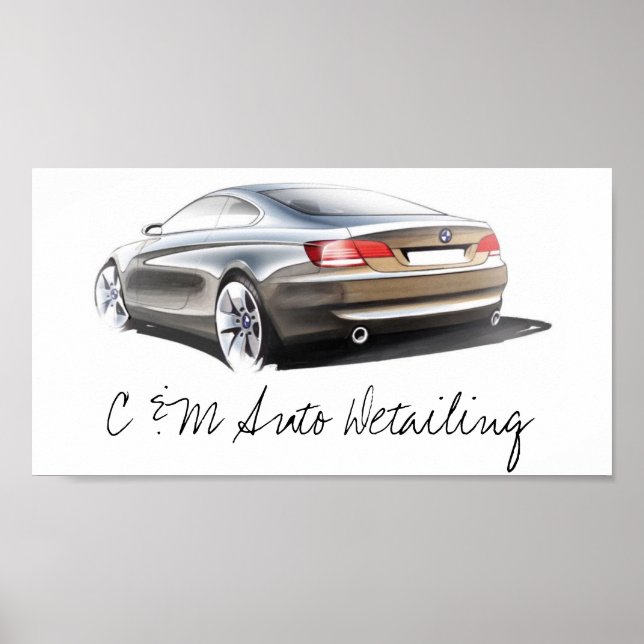 C & M Auto Detailing Poster (Front)