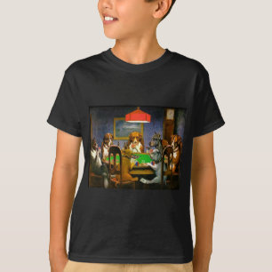C. M. Coolidge Dogs Pets Poker Cards Humour Destin T-Shirt