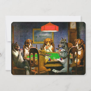 C.M. Coolidge Dogs Playing Poker