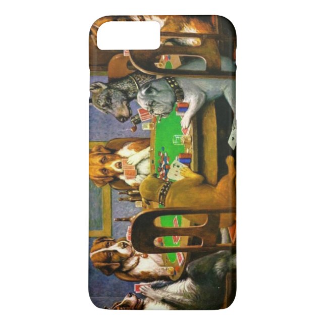 C.M. Coolidge Dogs Playing Poker Case-Mate iPhone Case (Back)
