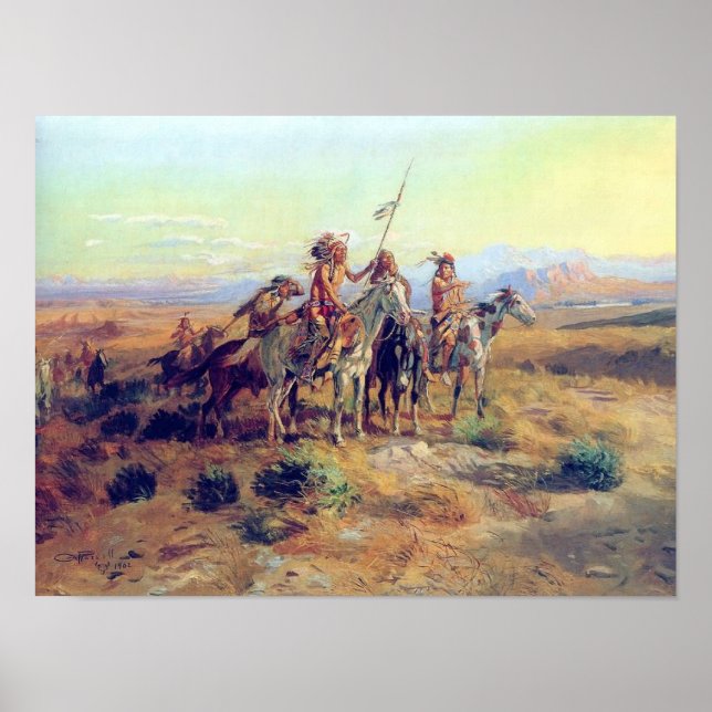 C M Russell The Scouts Fine Art Print (Front)