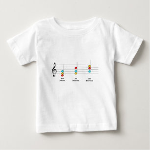 C Major Triad Inversions Solfege Kids Music Lesson Baby T-Shirt