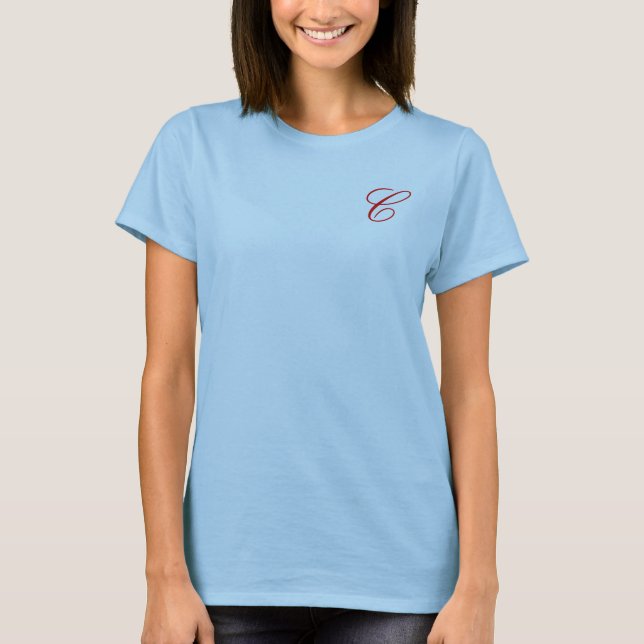 C monogram/initial tee (Front)