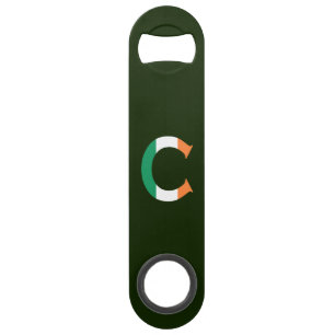 C Monogram overlaid on Irish Flag bocnt