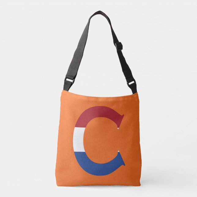 C Monogram overlaid on NLD Flag on or cbbcnt Crossbody Bag (Front)