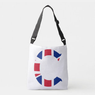 C Monogram overlaid on Union Jack Flag cbbcn Crossbody Bag