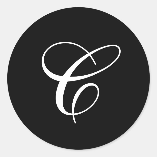 C Monogram Stickers (Front)