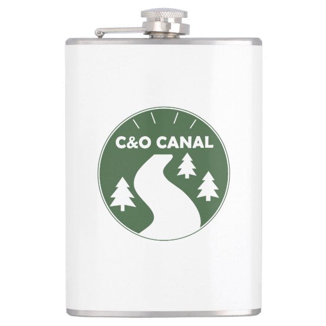 C&O Canal Towpath Hip Flask (Front)