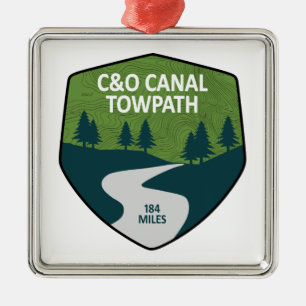 C&O Canal Towpath Metal Ornament