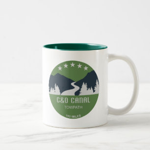 C&O Canal Towpath Two-Tone Coffee Mug