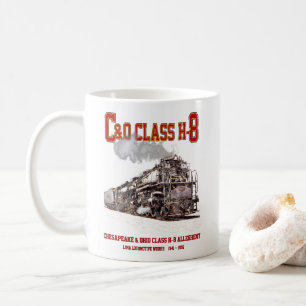 C&O Class H-8 2-6-6-6 Allegheny Steam Locomotive Coffee Mug