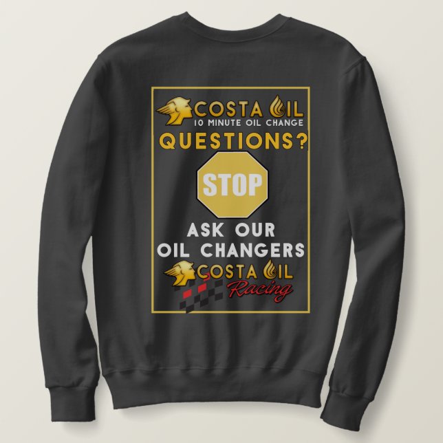 C O Crewneck With Back Image Sweatshirt (Design Back)