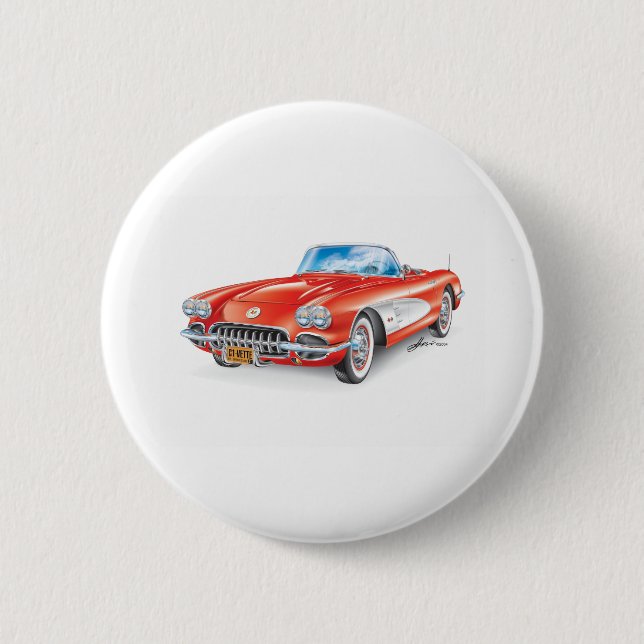 C-ONE AUTOMOBILE ART 6 CM ROUND BADGE (Front)