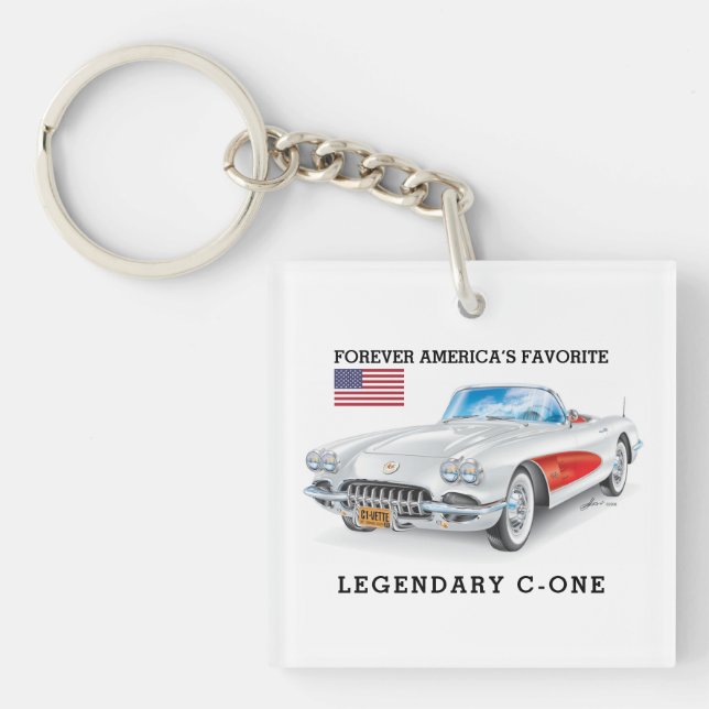 C-ONE AUTOMOBILE ART KEY RING (Front)