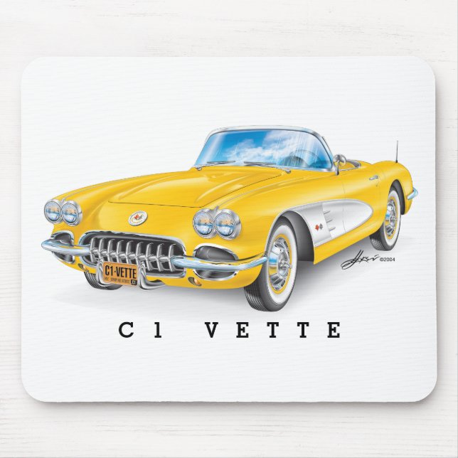 C-ONE AUTOMOBILE ART MOUSE PAD (Front)