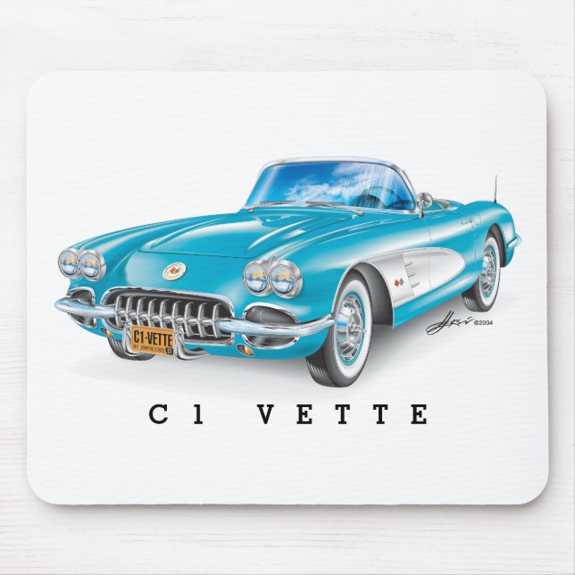 C-ONE AUTOMOBILE ART MOUSE PAD (Front)