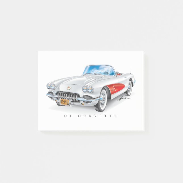 C-ONE AUTOMOBILE ART POST-IT NOTES (Front)