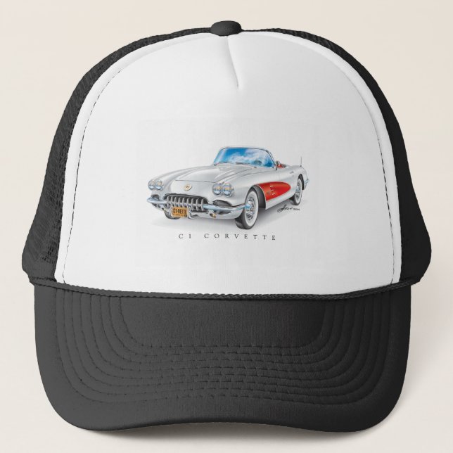 C-ONE AUTOMOBILE ART TRUCKER HAT (Front)