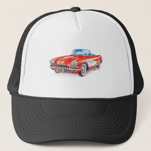 C-ONE AUTOMOBILE ART TRUCKER HAT (Front)