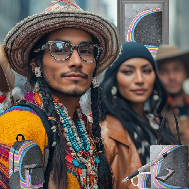 "C"  PRINTED BACKPACK (Get the full "C" collection at: https://bit.ly/SmartArtIIZazzle. )