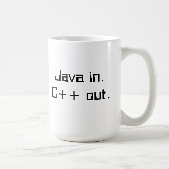 C++ Programmer's coffee mug (Right)