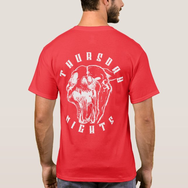 C - Rez Dog Tee Shirt - Red (Back)