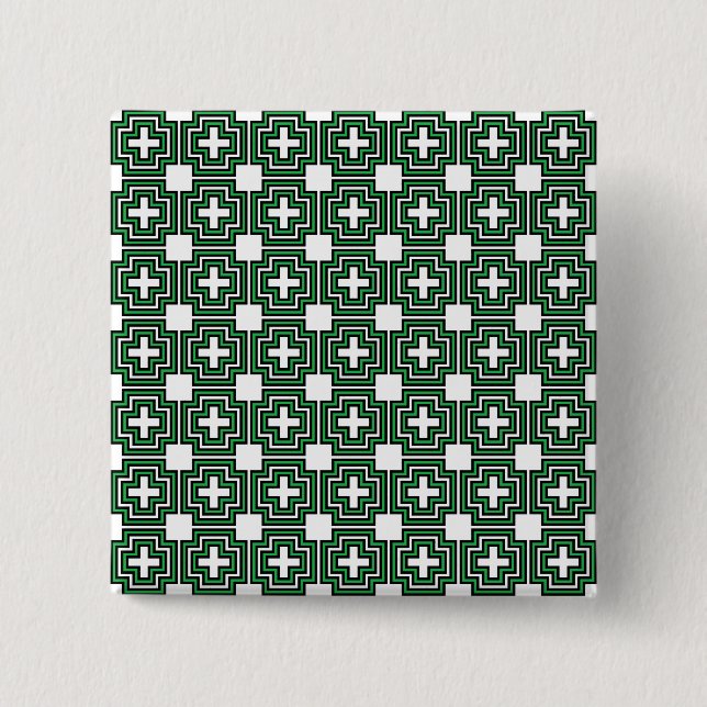 C&S Green 15 Cm Square Badge (Front)