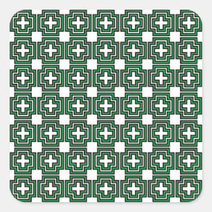 C&S Green Square Sticker