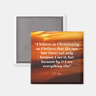 C. S. Lewis Quote On Christianity Magnet