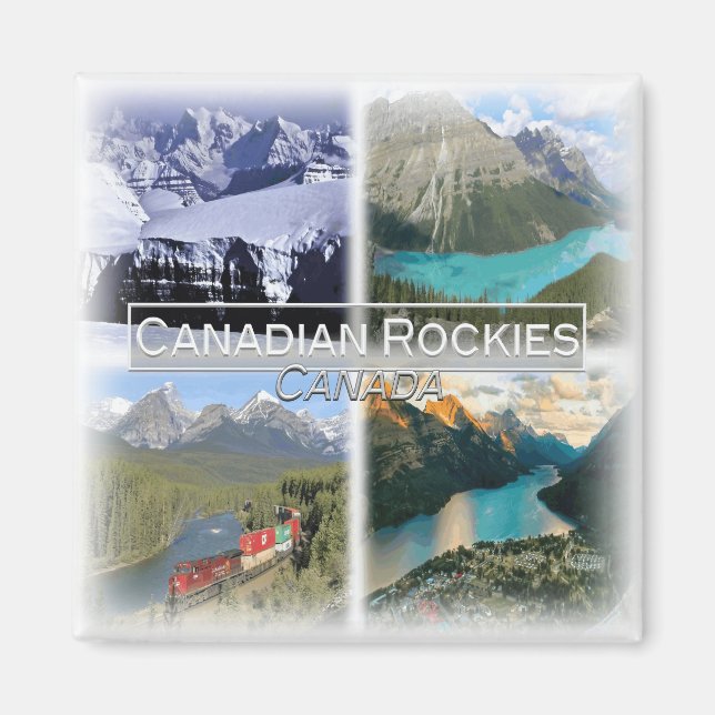 CA0027 America, Canada, Canadian Rockies, Fridge  Magnet (Front)