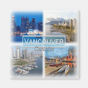 CA0032 America, Canada, Vancouver, Skyline Fridge  Magnet