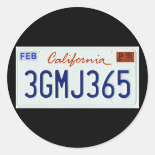 CA95 CLASSIC ROUND STICKER
