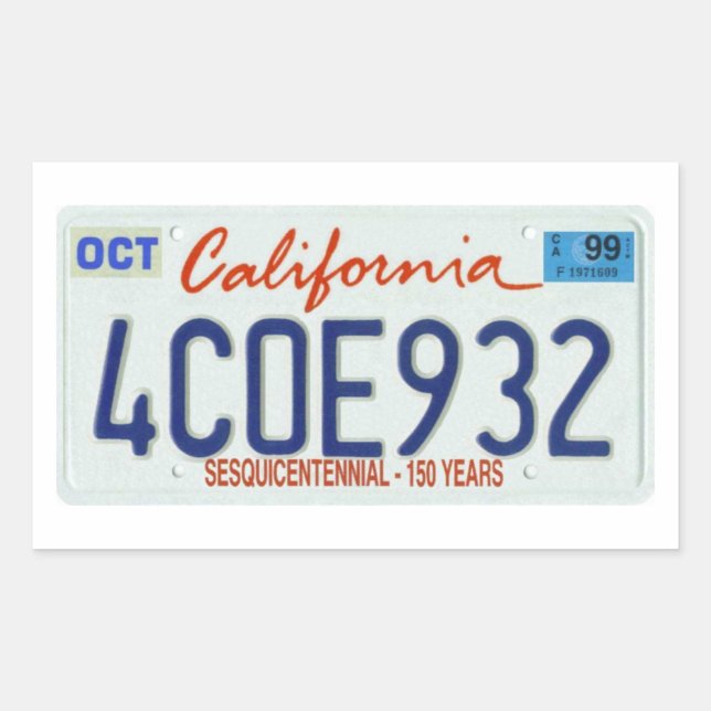 CA99 RECTANGULAR STICKER (Front)