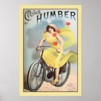 ca 1890 Vintage Cycles Bicyles Ad Humber