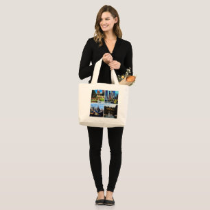 CA Alberta - Calgary - Garden of Blue Blood - Large Tote Bag