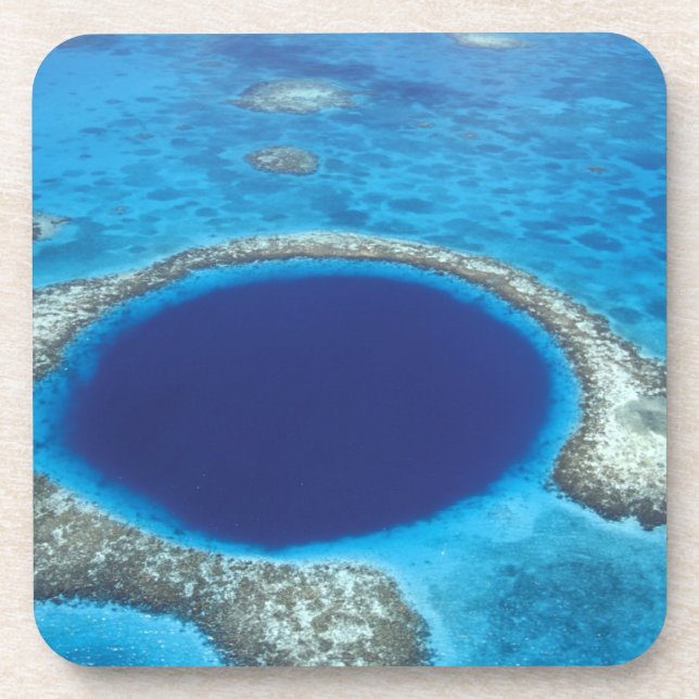 CA, Belise. Aerial view of Blue Hole (diameter Coaster (Front)