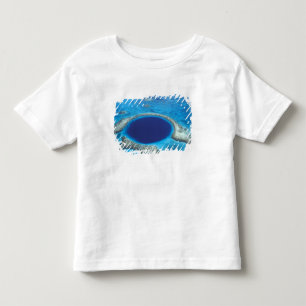 CA, Belise. Aerial view of Blue Hole (diameter Toddler T-Shirt