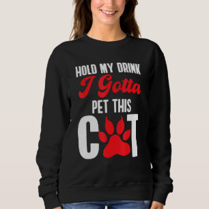 Ca Cat Tee Cat Hold My Drink Cat Paw Tee