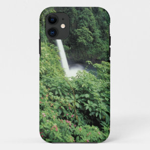 CA, Costa Rica. La Paz waterfall and impatients iPhone 11 Case