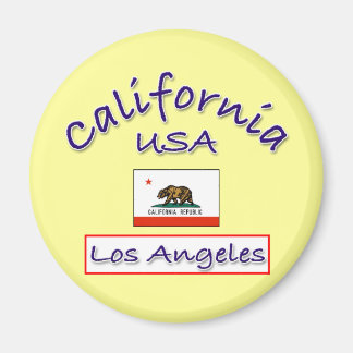 CA-flag-LA Magnet