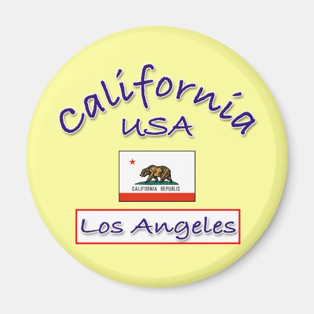 CA-flag-LA Magnet (Front)