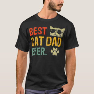 Ca Men Best Cat Dad Ever Funny Cat T-Shirt