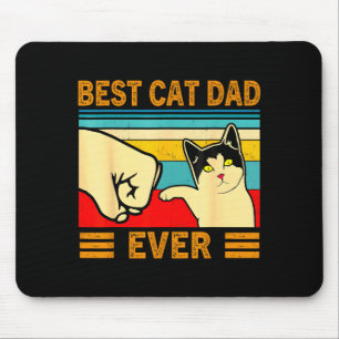 Ca Men Cat Dad Ever Funny Cat Lover Gift Mouse Pad