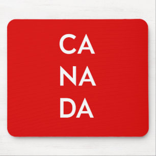 Ca Na Da Canada Dark Monotone Mouse Pad