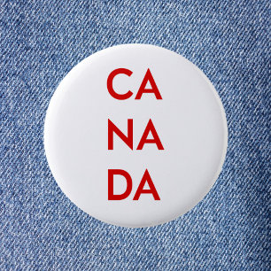 Ca Na Da Canada Light-Monotone 6 Cm Round Badge